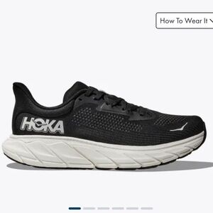 HOKA ARAHI 7 BLACK SHOES WOMENS